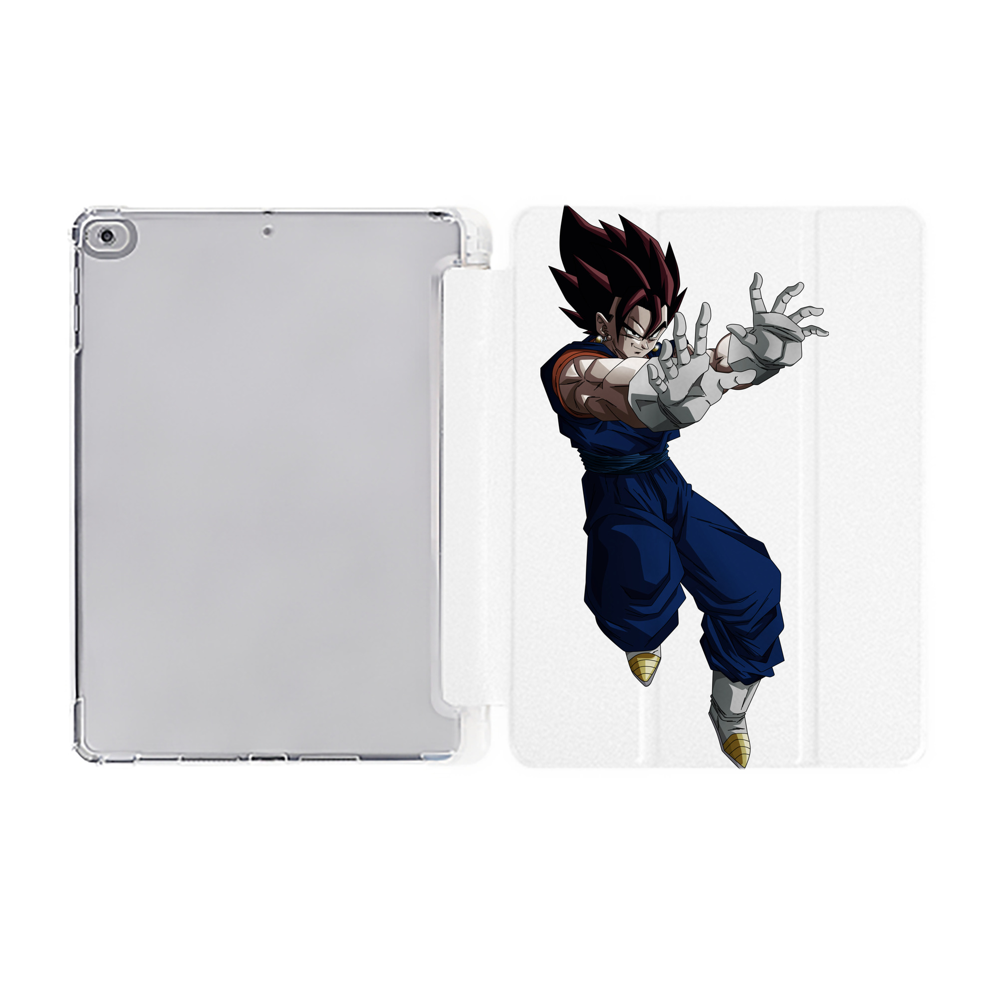 （画像用） ドラゴンボール ベジット DRAGON BALL Vegetto IPad ケース ペン収納付き 三つ折りスタンド PUレザー×シリコン 対応機種9.5/10.5/10.9インチ
